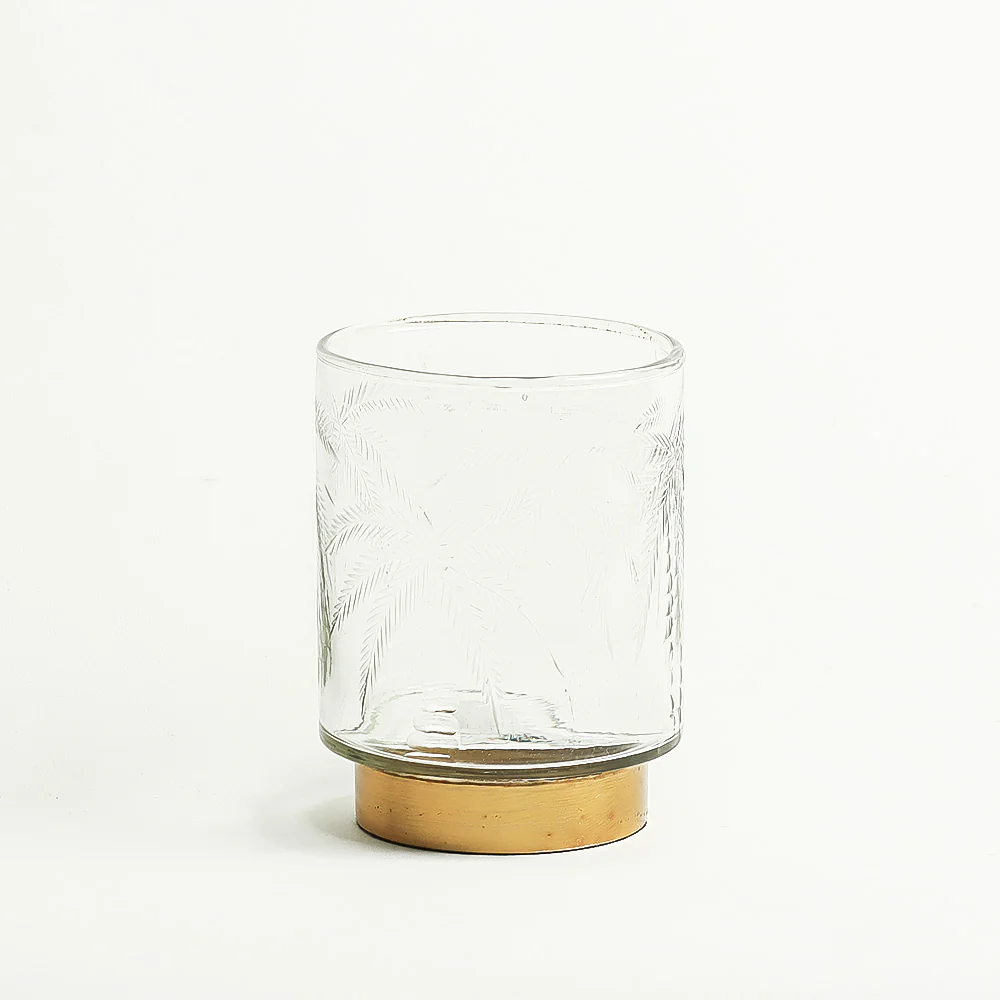 Palm Glass Hurricane - Clear - Image 3