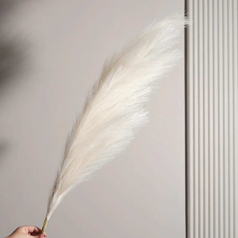 Pampas Reed Faux Stem - Cream - Image 2
