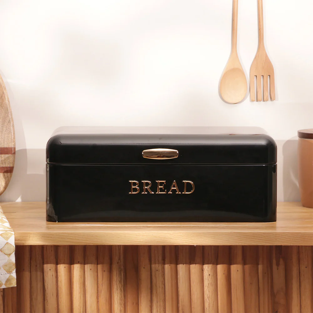 Pano Metal Bread Box - Black Copper - Image 2