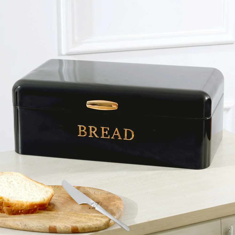 Pano Metal Bread Box - Black Copper - Image 4