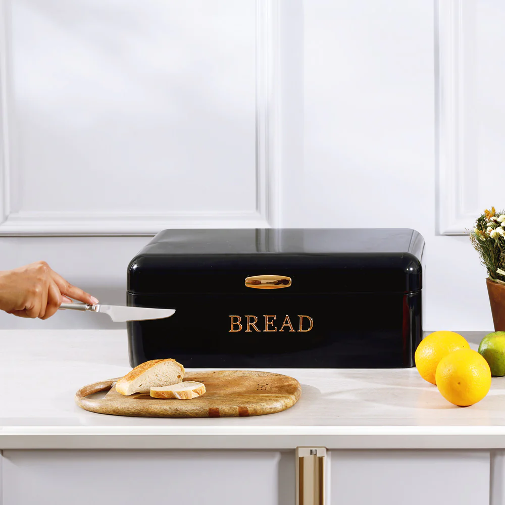 Pano Metal Bread Box - Black Copper - Image 5