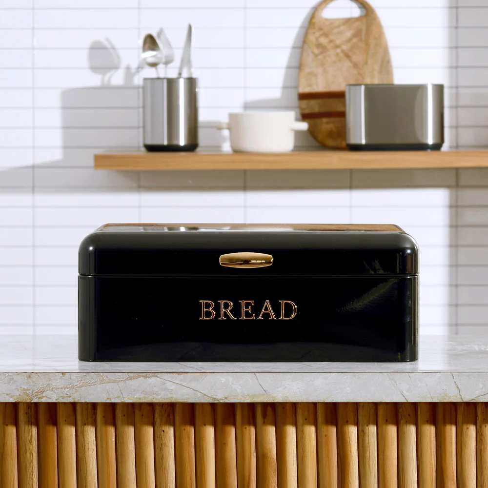 Pano Metal Bread Box - Black Copper - Image 6