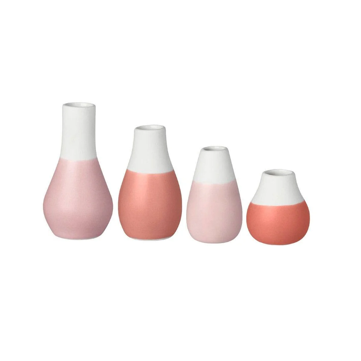 Pastel Mini Vases, Set of 4 - Pink - Image 4