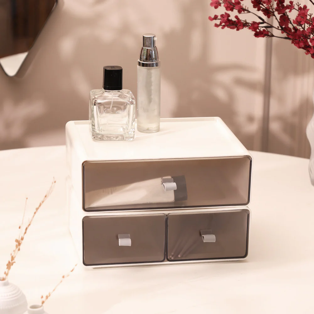 Pax Stackable Duo Slide-out Organiser - White Grey - Image 2