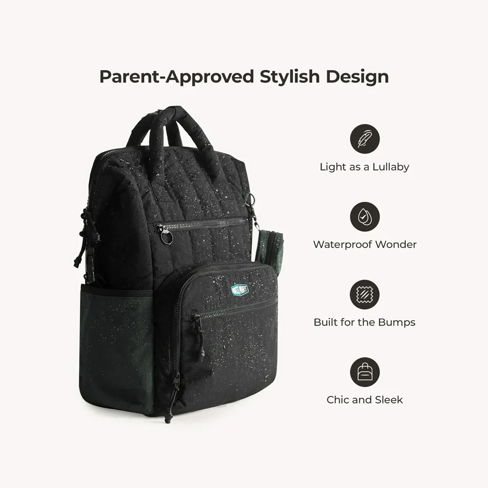 Paz Diaper Backpack 25L - Black - Image 10
