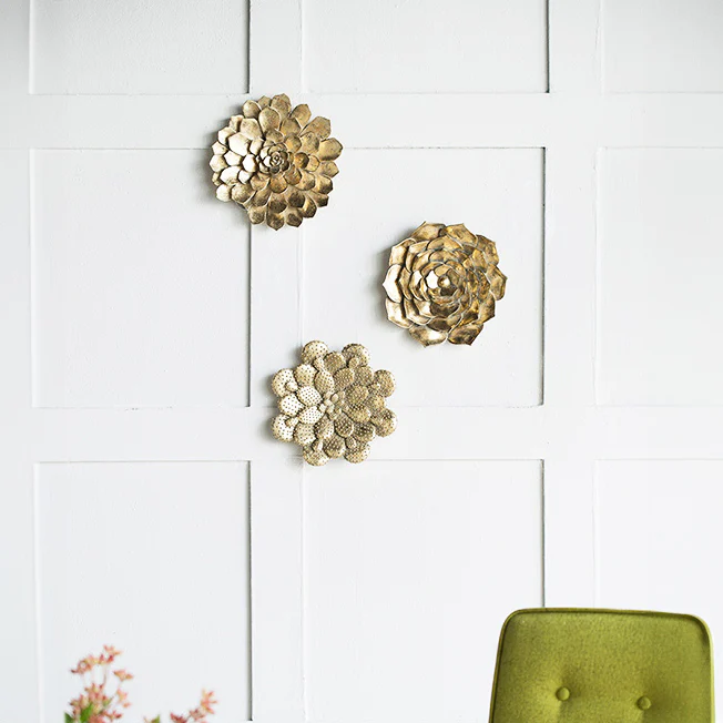 Pear Cacti Wall Accent Large - Gold - Image 3