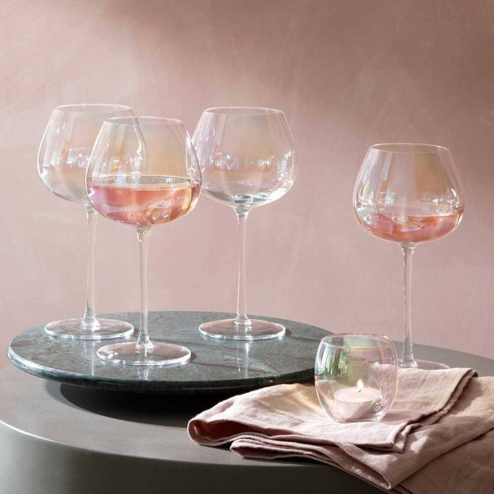Pearl Red Wine Glasses 460ml, Set of 4