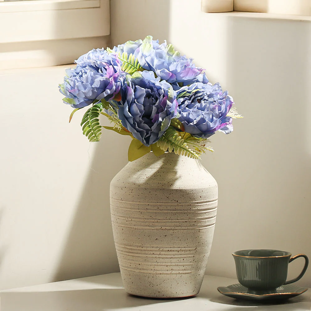 Peonies Faux Stem - Blue Sunset - Image 5