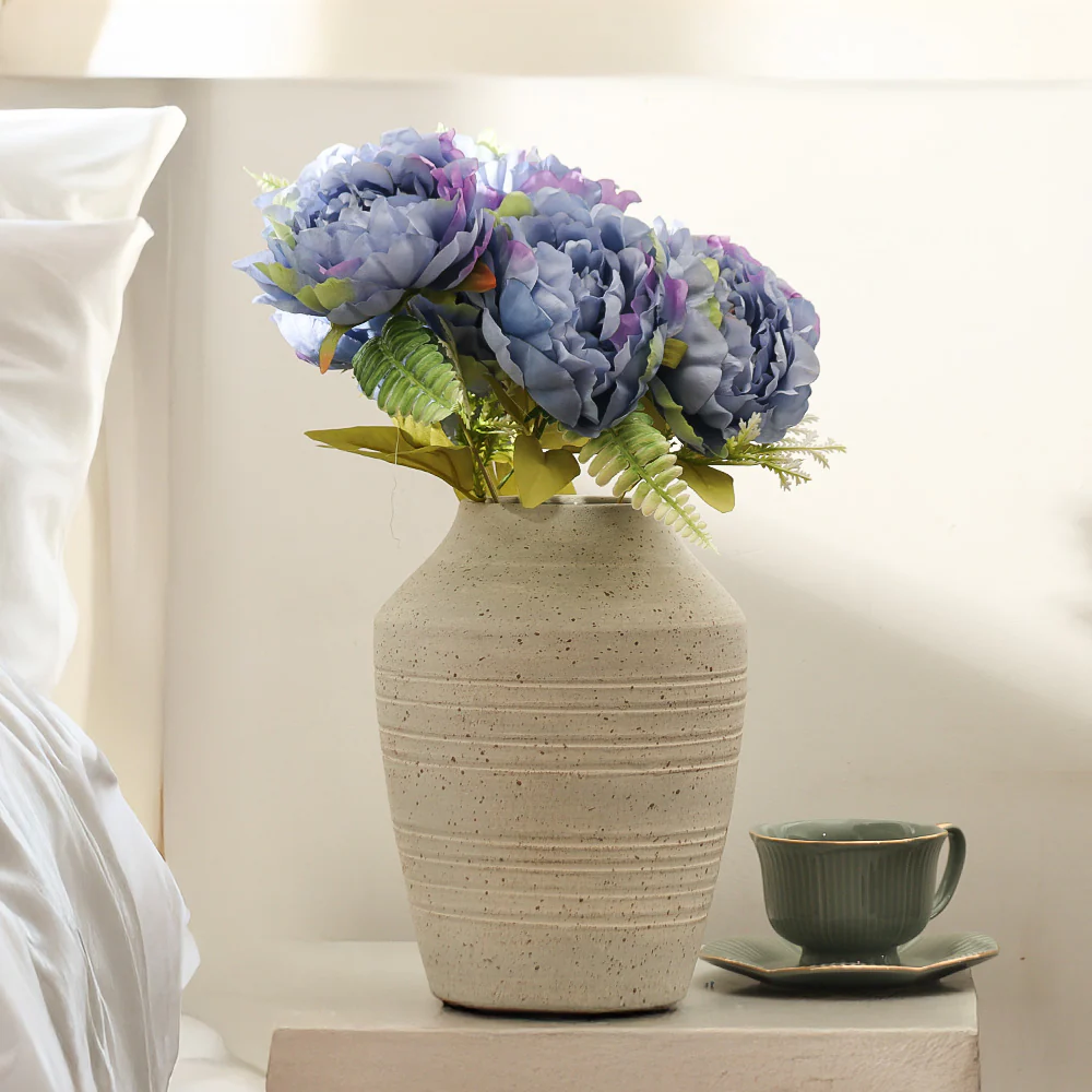 Peonies Faux Stem - Blue Sunset - Image 6