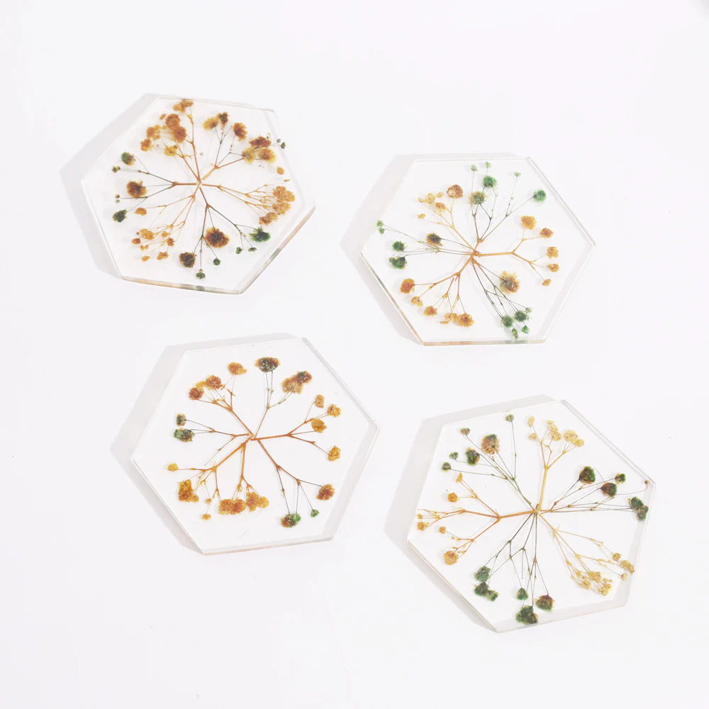 Perfekta Glass Hexagon Coasters, Set of 4 - Image 6