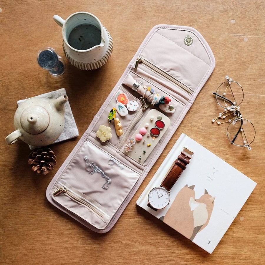 Jessica Slim Jewellery Organiser - Pink - Image 2