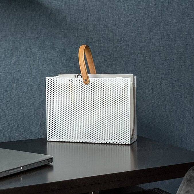 Mesh Magazine Rack - White - Image 5