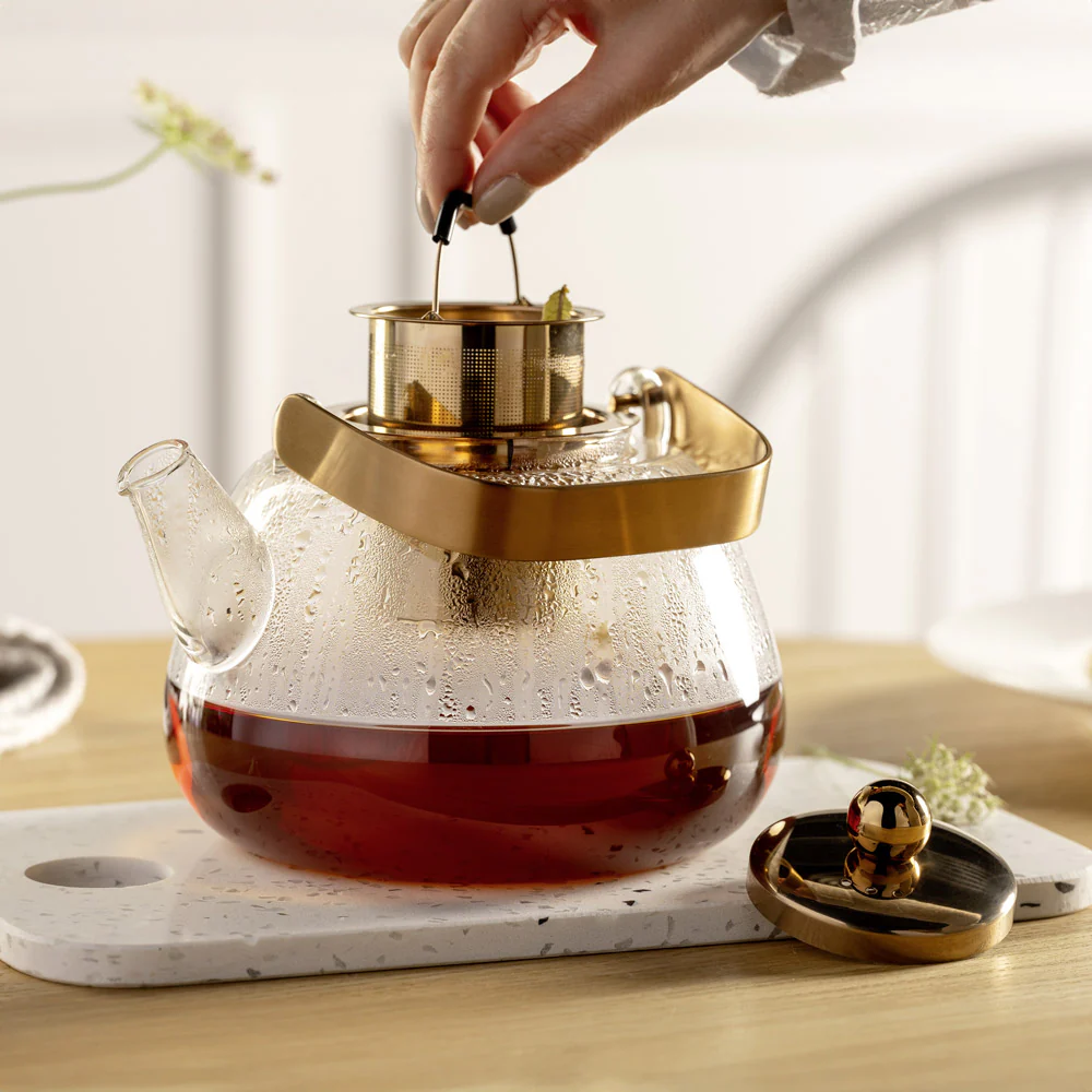 Perte Glass Teapot with Infuser 1.2L - Image 4