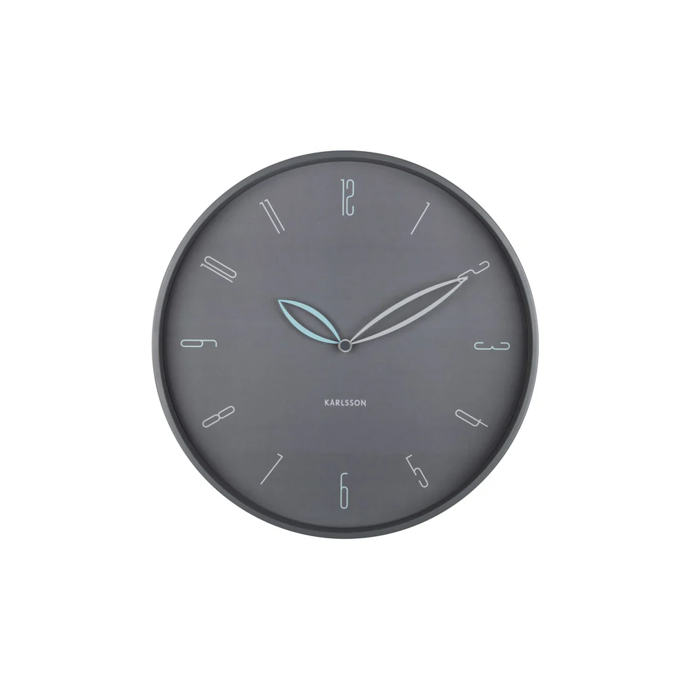 Petals Wall Clock 40cm - Dark Grey - Image 3
