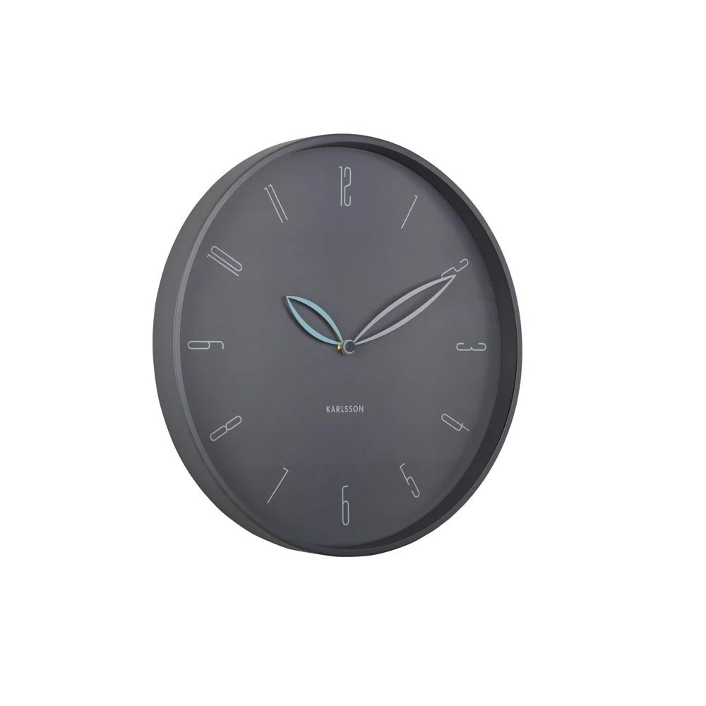 Petals Wall Clock 40cm - Dark Grey - Image 4