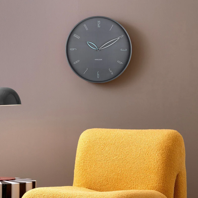 Petals Wall Clock 40cm - Dark Grey - Image 5