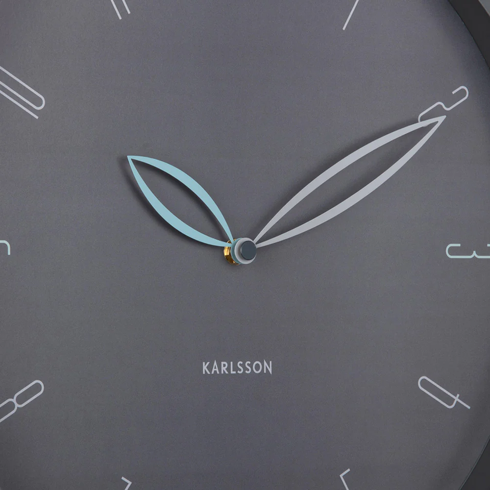 Petals Wall Clock 40cm - Dark Grey - Image 6