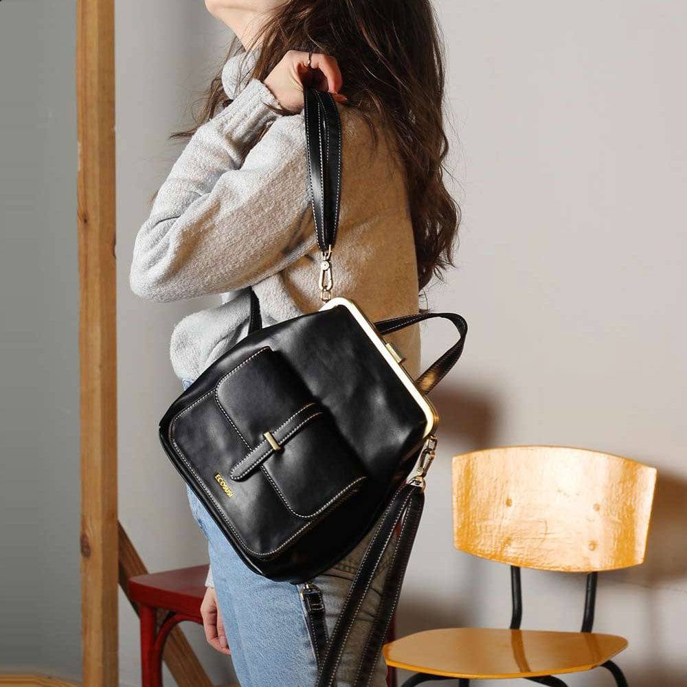 Petite Vintage Backpack 6L - Black - Image 2