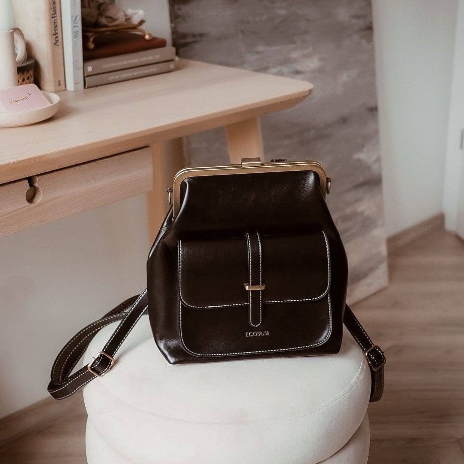 Petite Vintage Backpack 6L - Black - Image 5