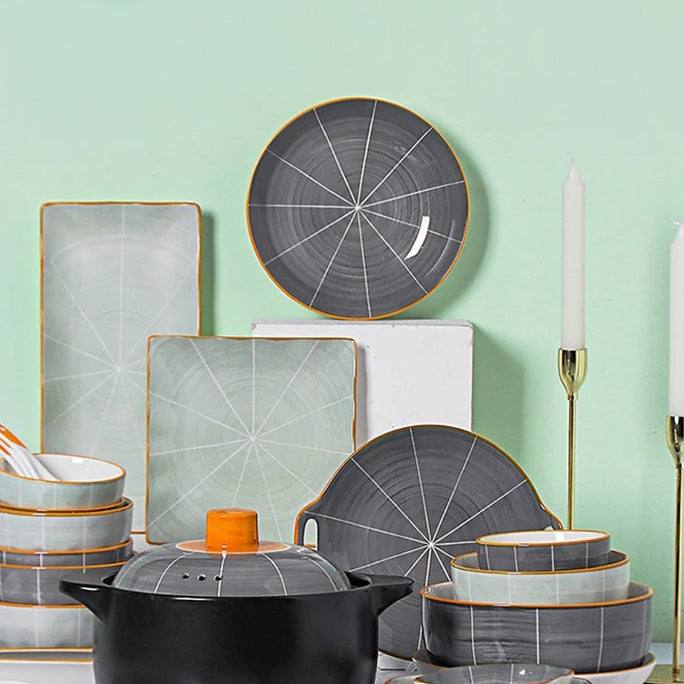 Petra Round Serving Pan - Grey - Image 3