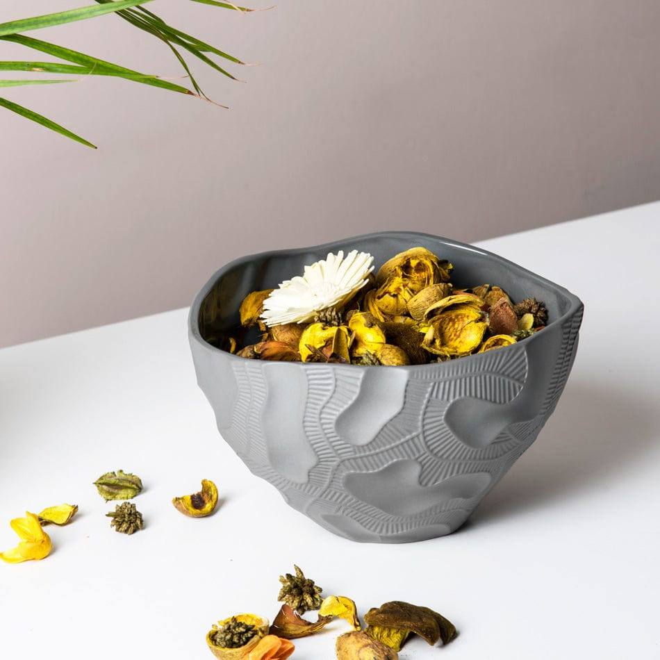 Petra Textured Bowl - Grey - Image 5