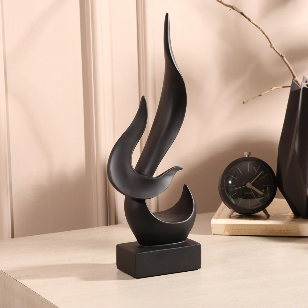 Pinnacle Decorative Sculpture - Black - Image 2