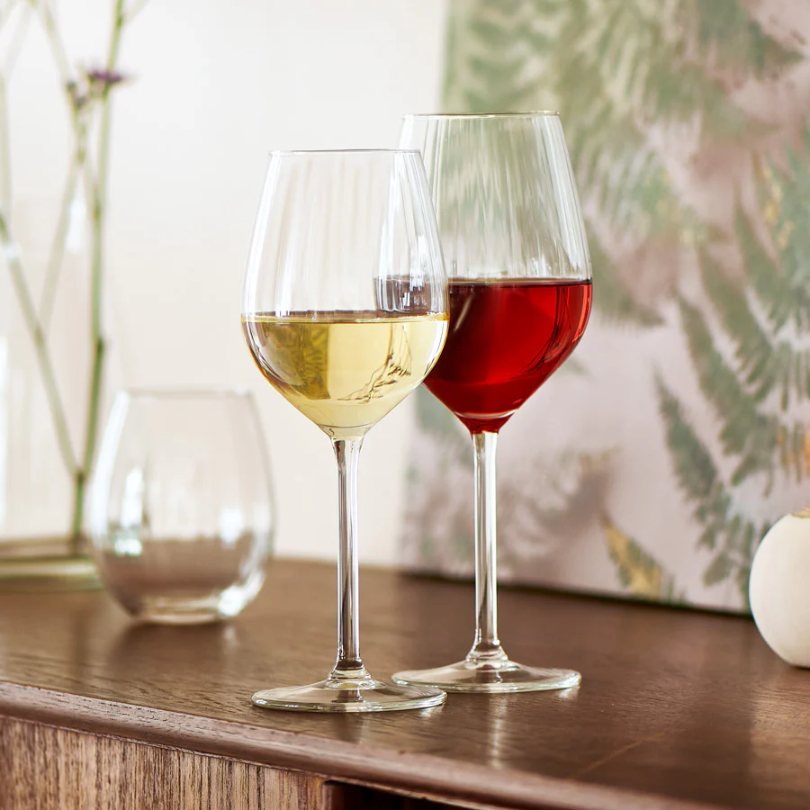 Plisse Red Wine Glasses 500ml, Set of 4 - Image 4