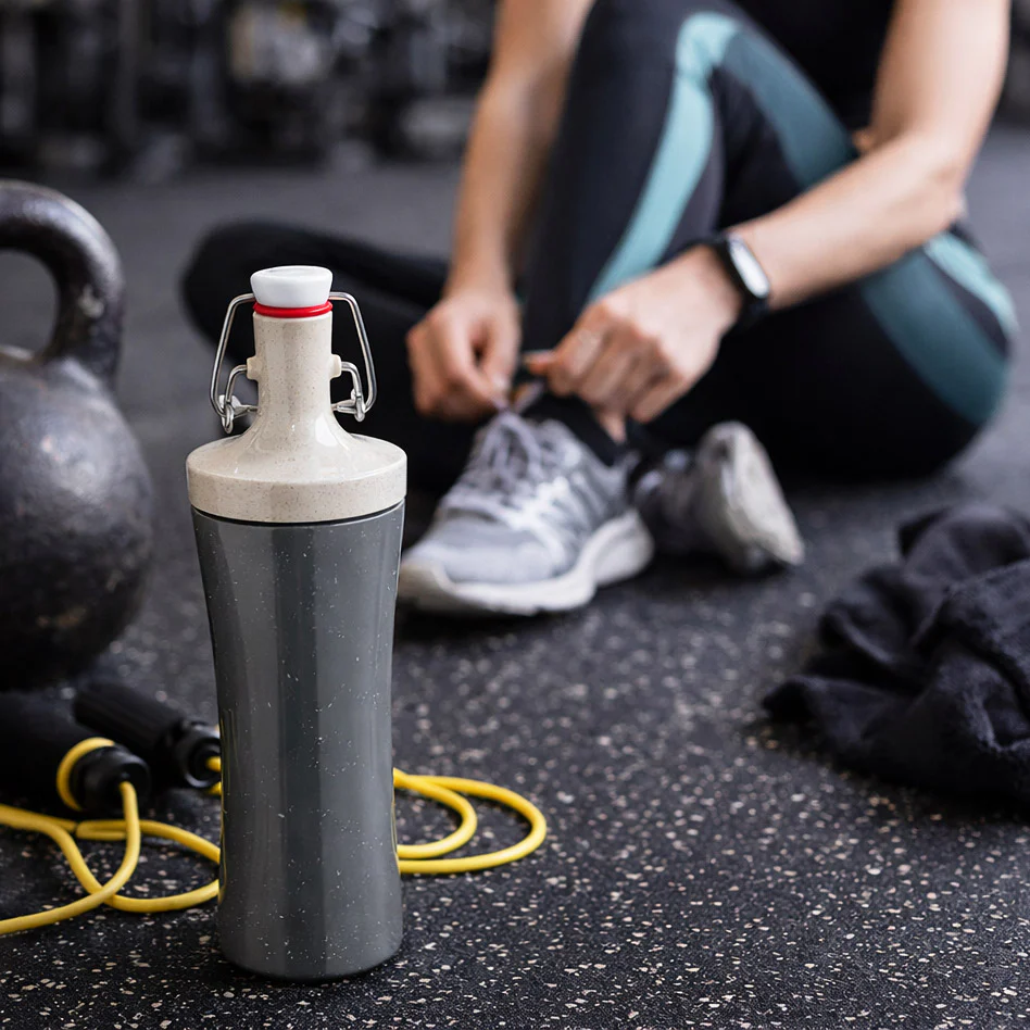 Plopp Water Bottle 425ml - Ash Grey - Image 6