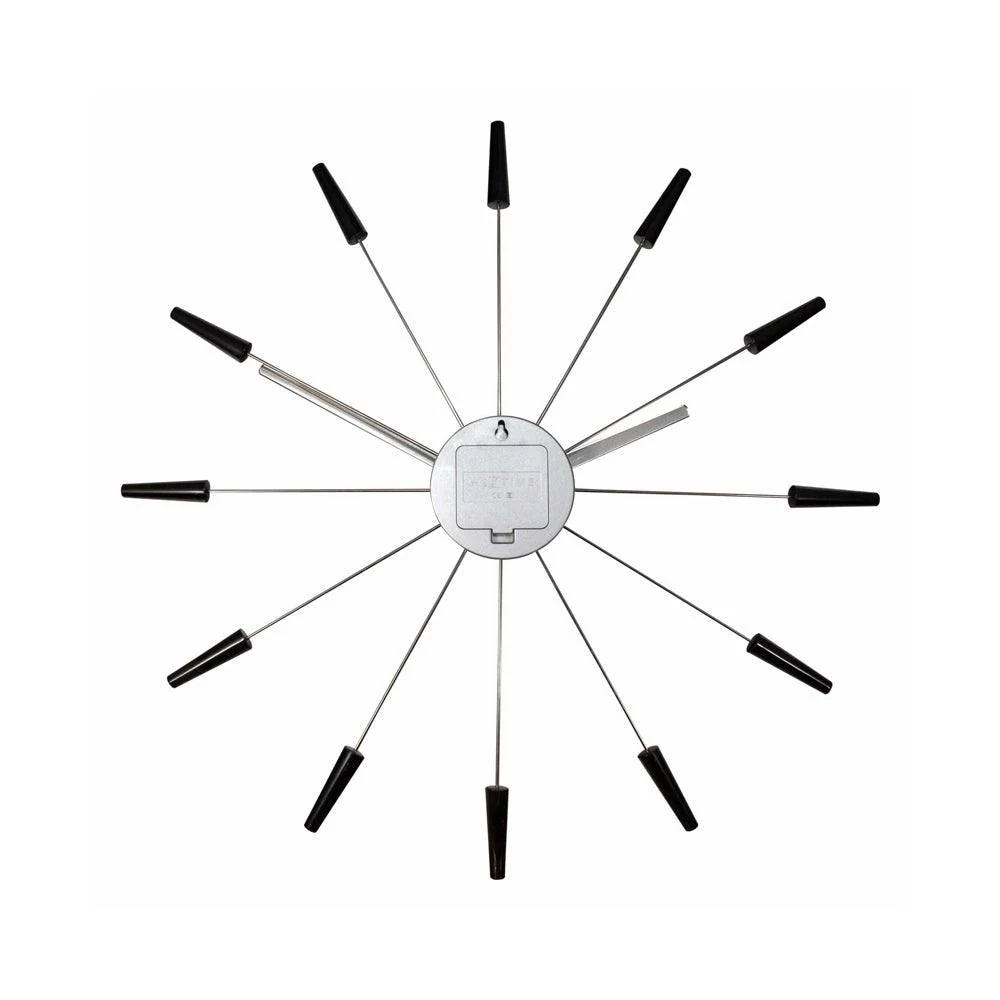 Plug Inn Wall Clock 58cm - Black - Image 8