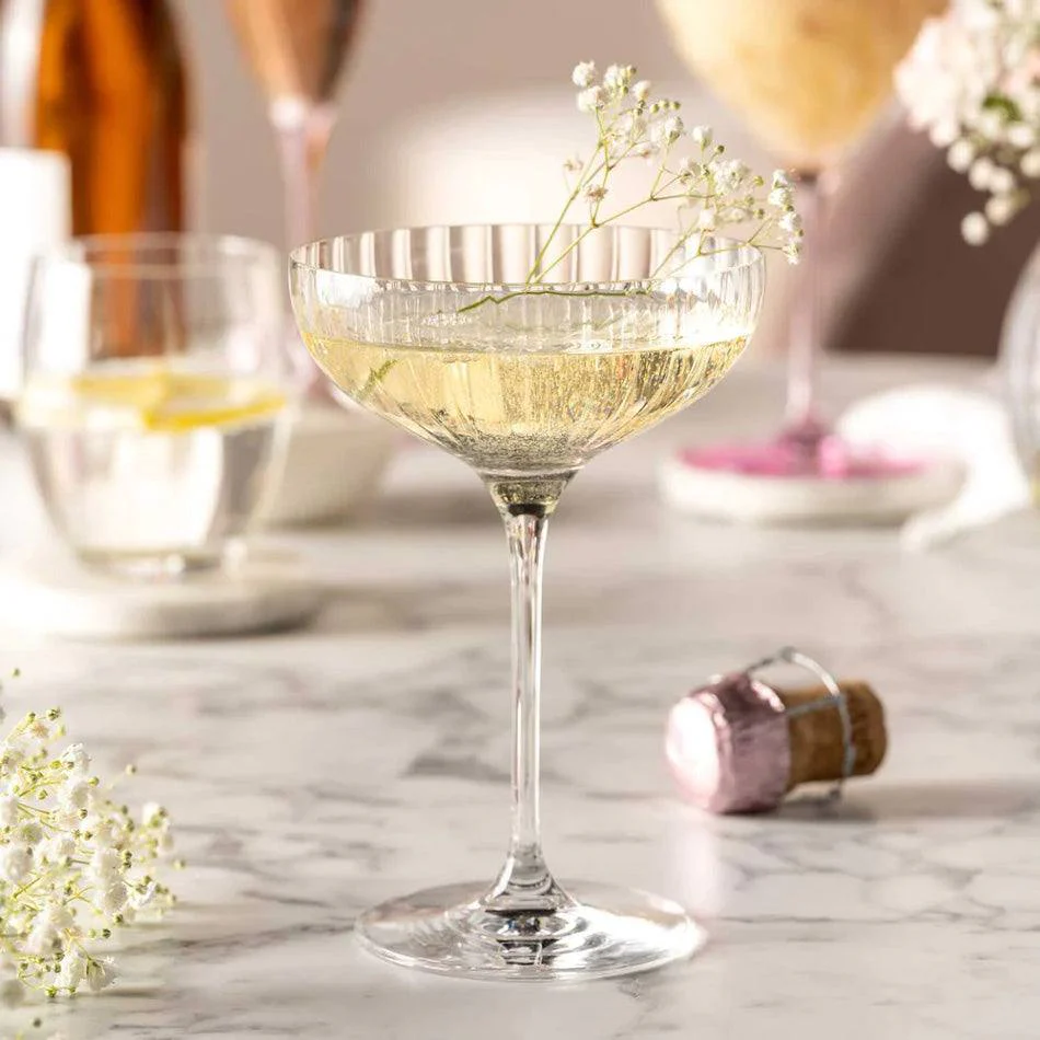 Poesia Champagne Bowl Glasses 260ml, Set of 6