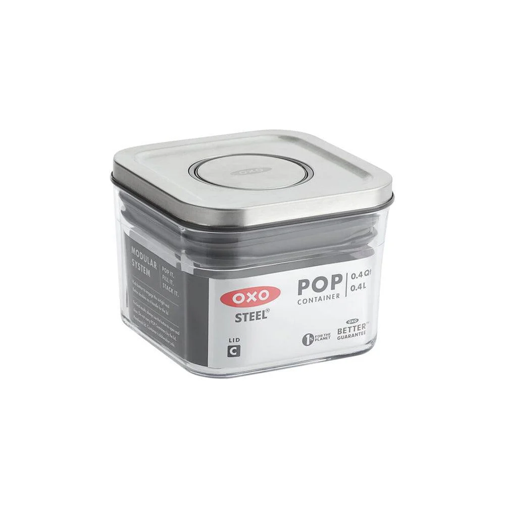 Steel POP Small Square Storage Container - 400ml - Image 9