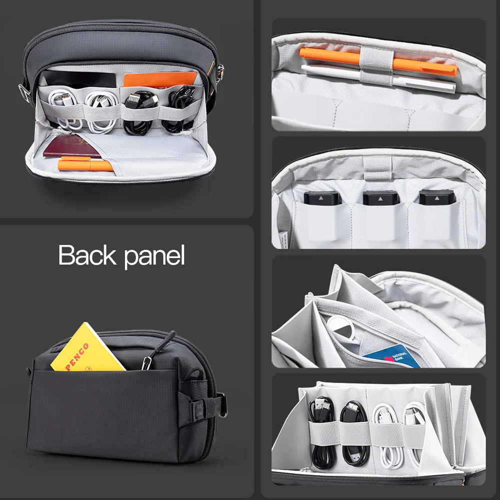 Portable Electronics Organizer - Black - Image 10