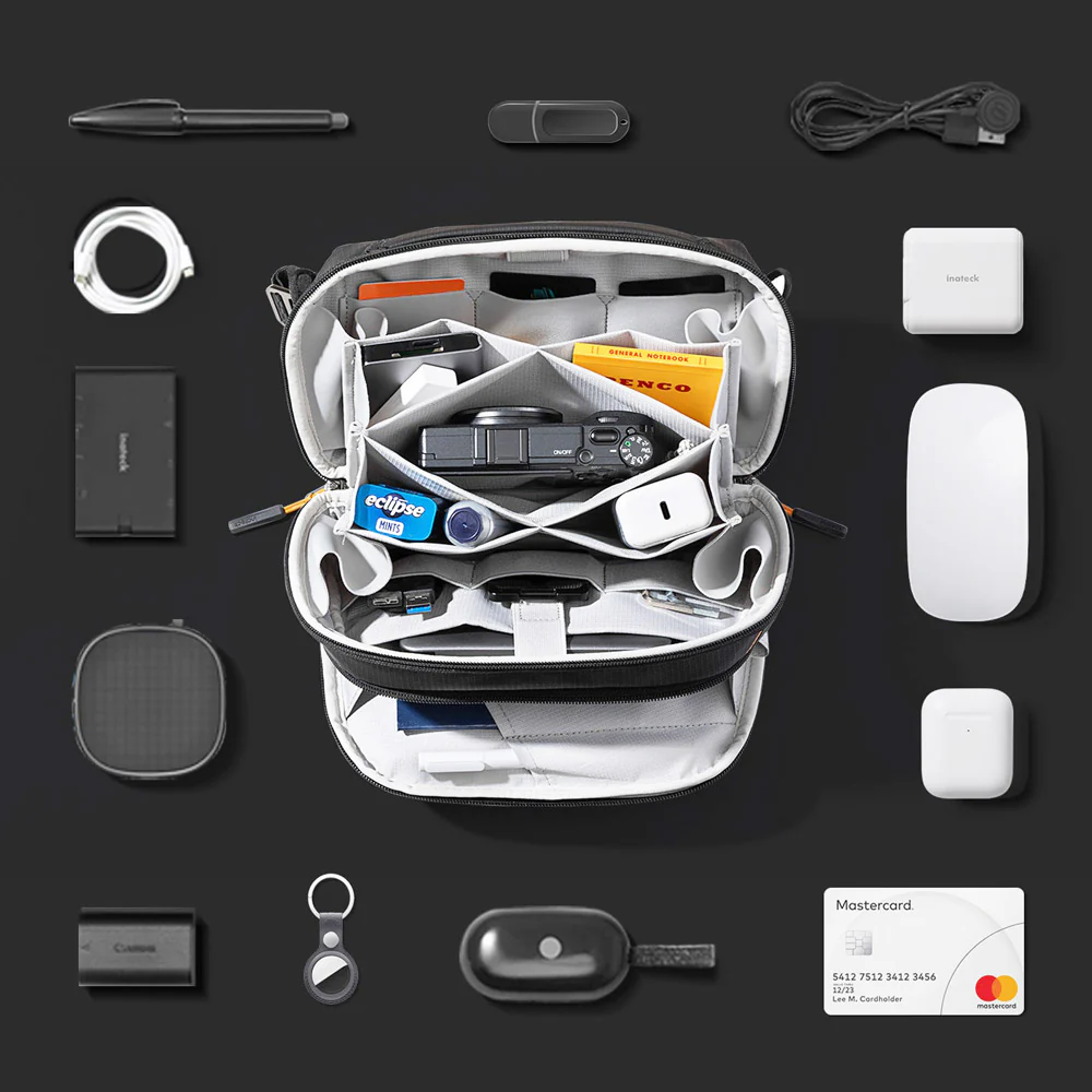 Portable Electronics Organizer - Black - Image 11