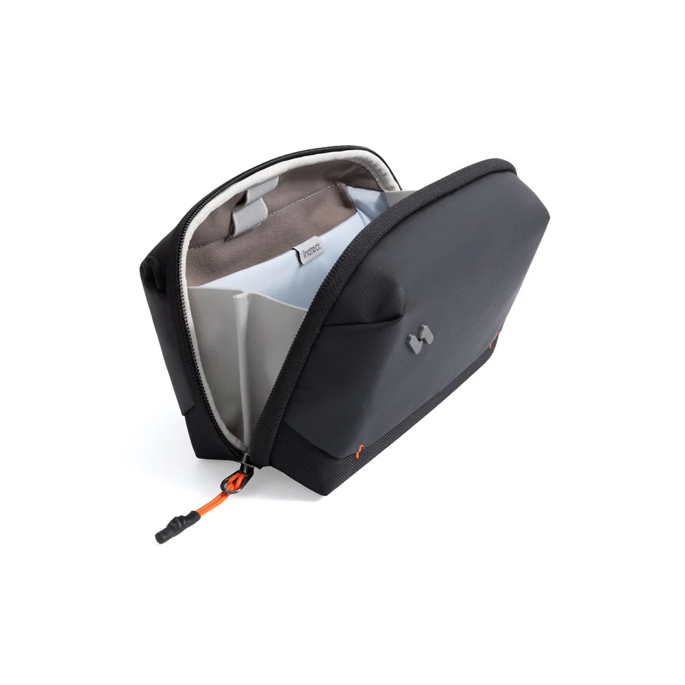 Portable Tech Pouch - Black Grey - Image 3