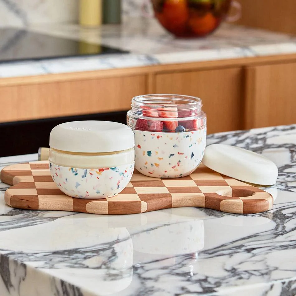 Porter Seal Tight Bowl with Lid Tall - Terrazzo Cream - Image 3