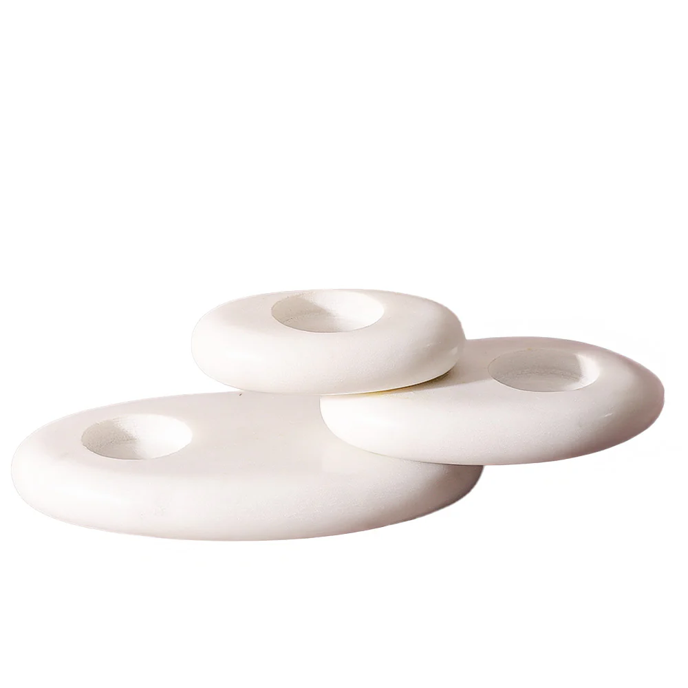 Portia Tiered Tealight Holder - White - Image 3