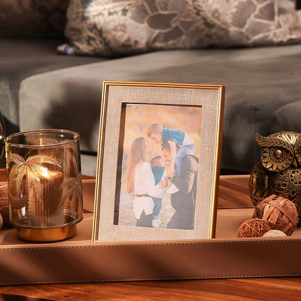 Portico Photo Frame Large - Grey Gold - Image 5