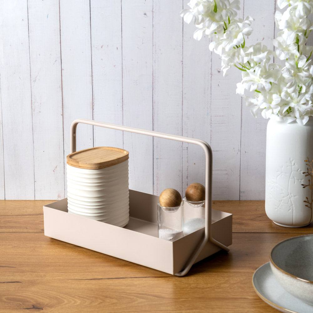 Posta Metal Caddy Large - Taupe - Image 4