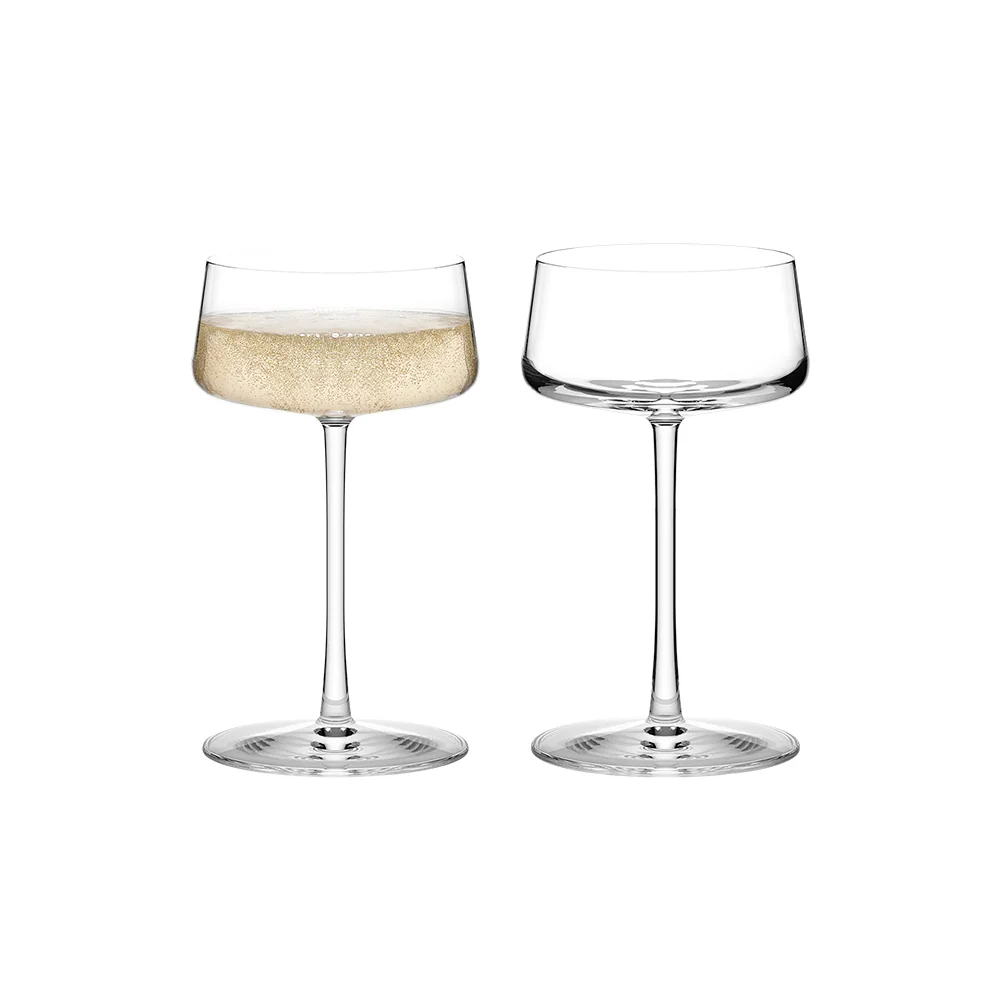 Power Champagne Saucers 275ml, Set of 2 - Image 2