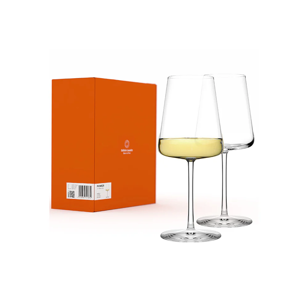 Power White Wine Glasses 400ml, Set of 2 - Image 5