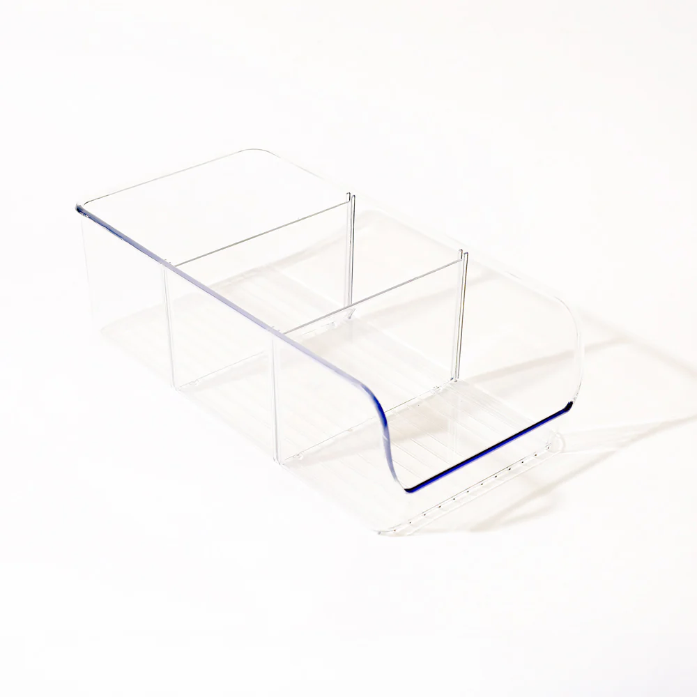 Pret 3 Section Fridge and Pantry Bin - Clear - Image 6