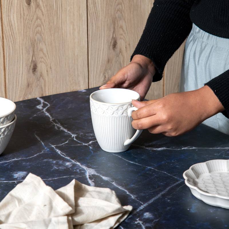 Primrose Ceramic Mug - Chiffon White - Image 2