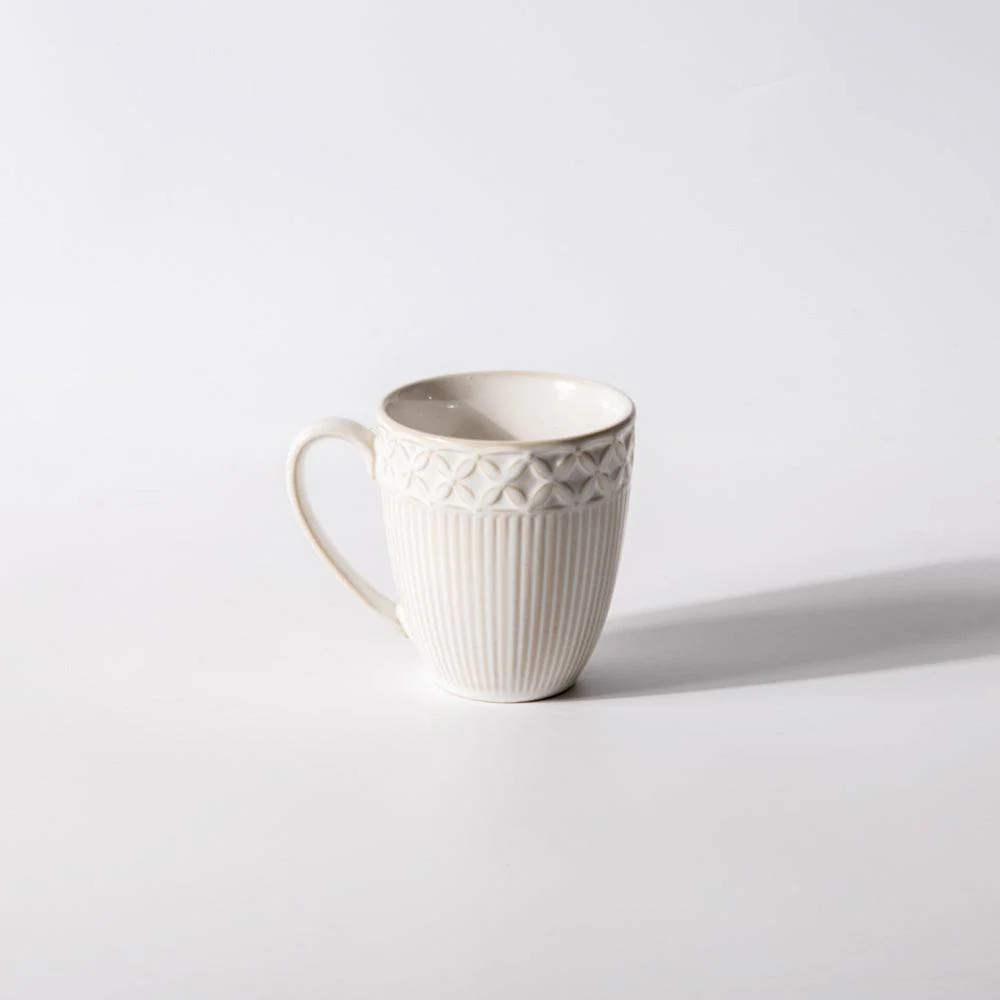 Primrose Ceramic Mug - Chiffon White - Image 3