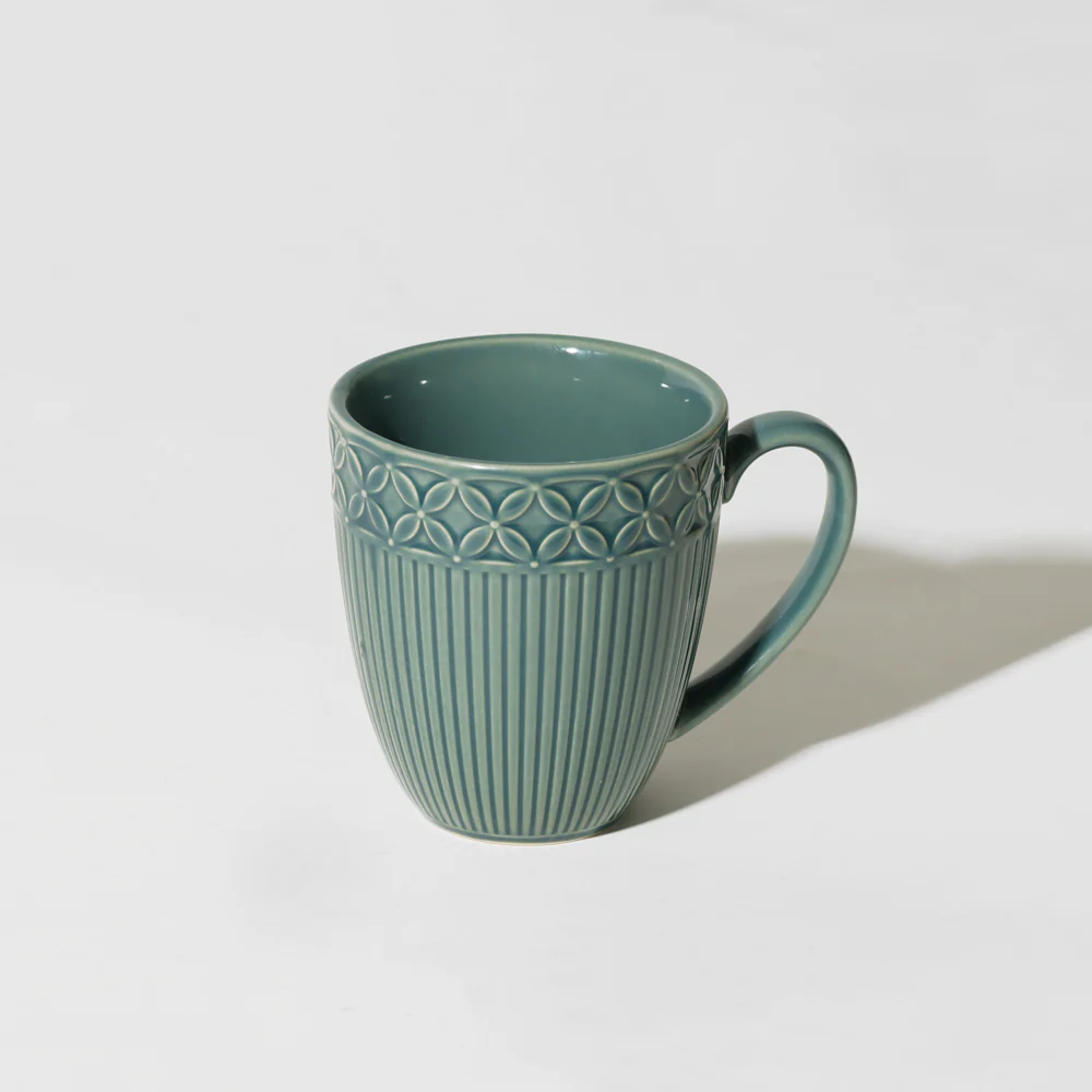 Primrose Ceramic Mug - Pine Green - Image 3