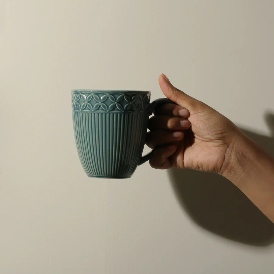 Primrose Ceramic Mug - Pine Green - Image 4
