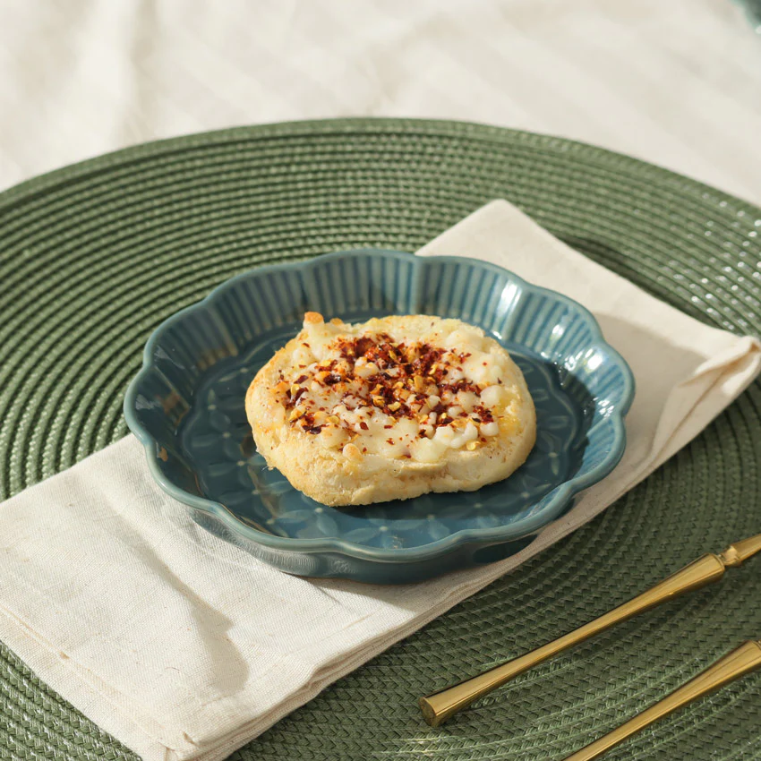 Primrose Dessert Plate - Pine Green - Image 2