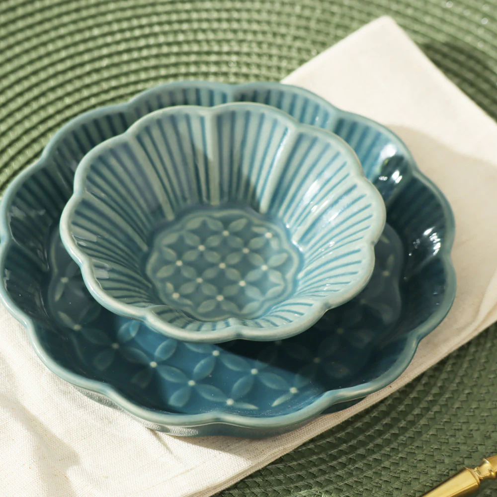 Primrose Dessert Plate - Pine Green - Image 5