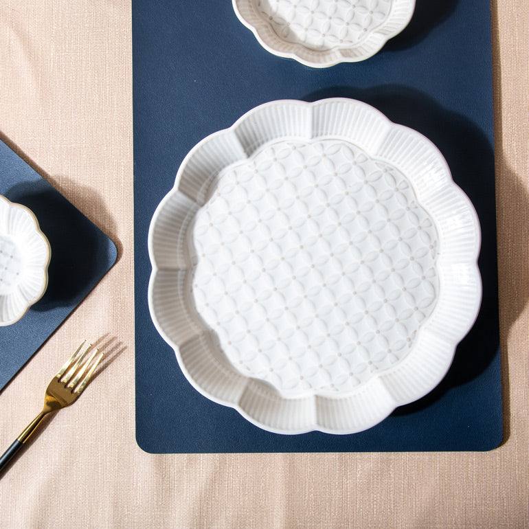 Primrose Dinner Plate - Chiffon White - Image 2