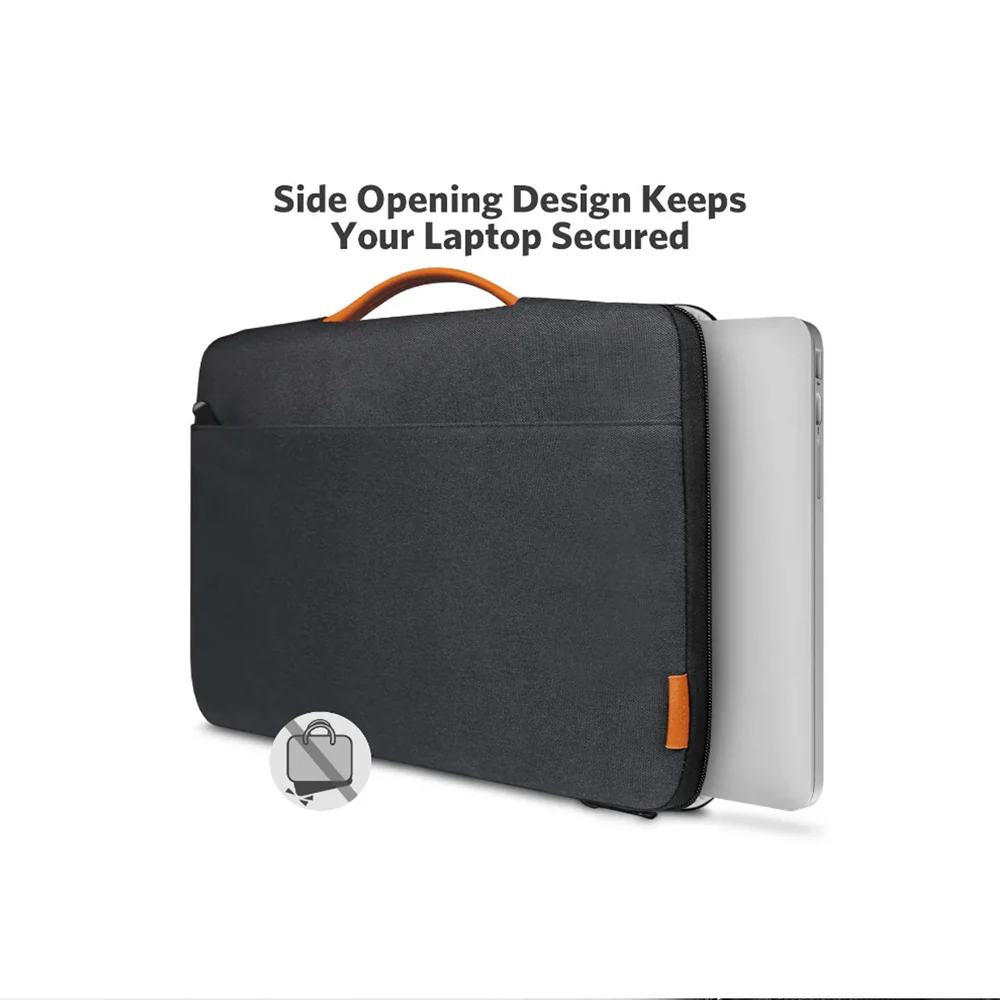 Pro Laptop Briefcase - Black 14 Inches - Image 6