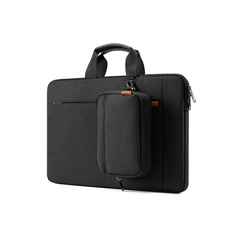 Protective Laptop Briefcase with Pouch - Black 15.6 Inches - Image 3